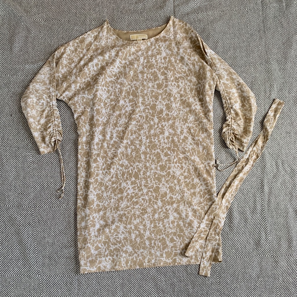 Tan and White Marble Micheal Kors Dress